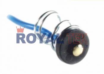 PORTALAMPARA ROYALTEK CHICOTE 1 POLO CON ARANDELA Y RESORTE - VENTA EN PAQUETES DE 10 UNIDADES ---
